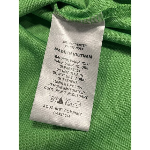 Foot Joy FJ Men's Athletic Fit Performance Golf Polo Shirt XL Neon Green Lime - Picture 7 of 8